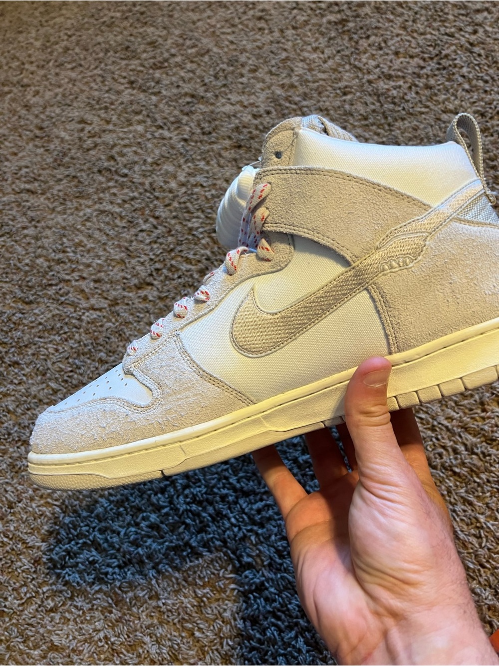 Mens nike dunk hi /notre (CW3092 100) no box size 14